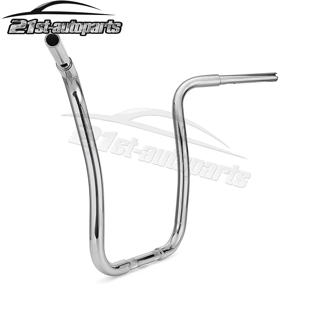 Chrome Rise 16" Gangster APE Cruved Handlebar For Harley Softail Road King Glide