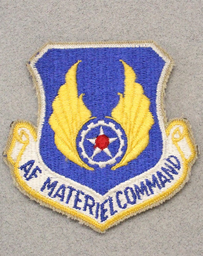 USAF Air Force Patch 102: AF Materiel Command - 3" w/hook & loop back