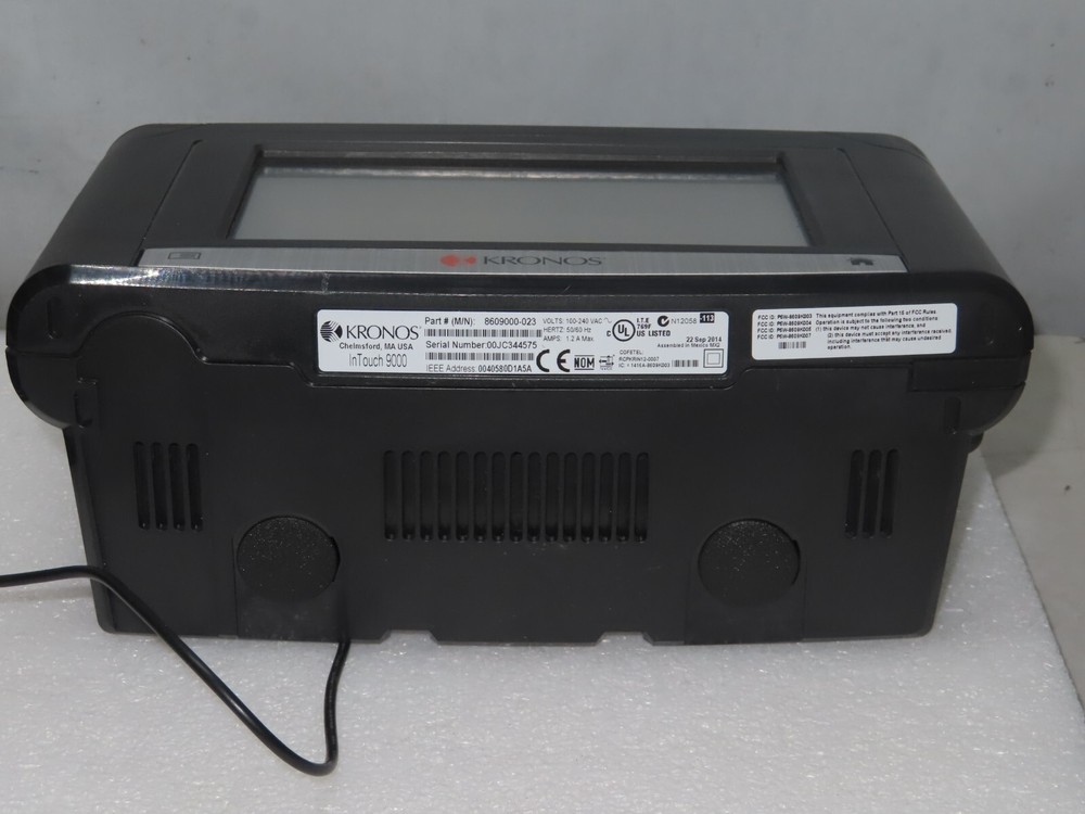 Kronos InTouch 9000 8609000-023 Time Clock Management System