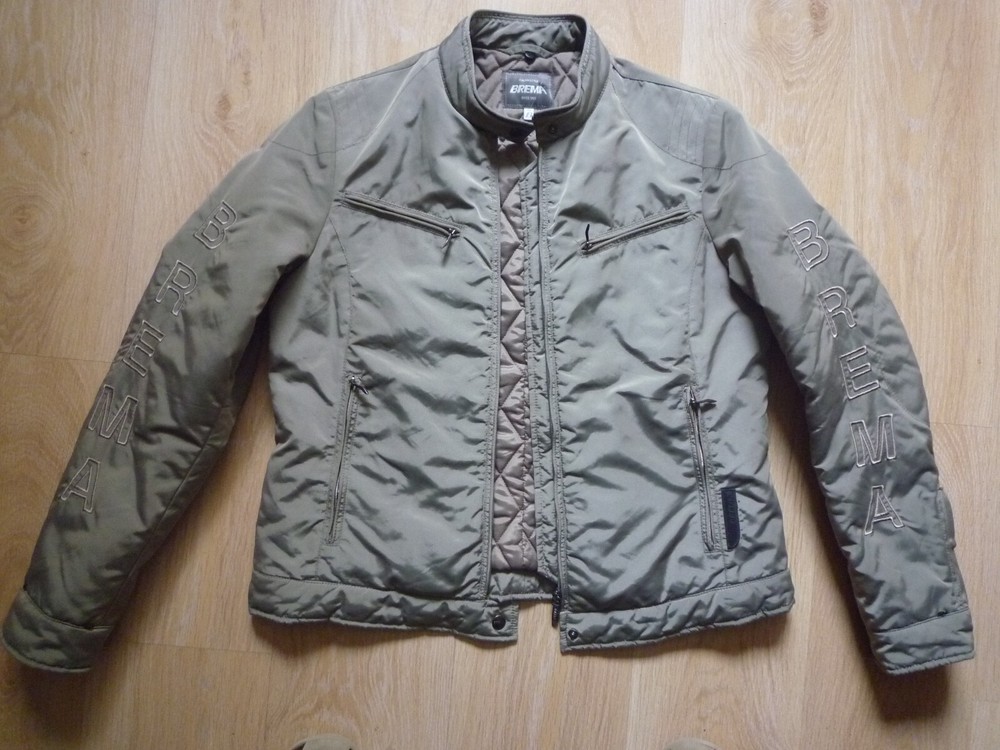 Brema Biker Style Padded Nylon Jacket Size 46