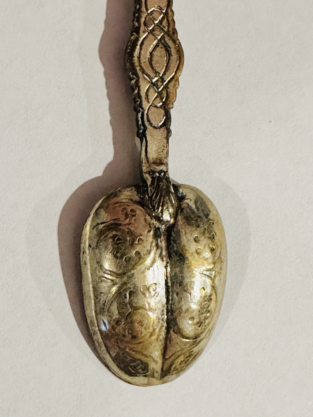 English Estate Sterling Silver Coffee Spoon GW London 1952 4 5/8"