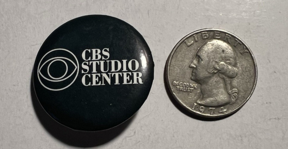 Vintage CBS Studio Center Button/Pinback