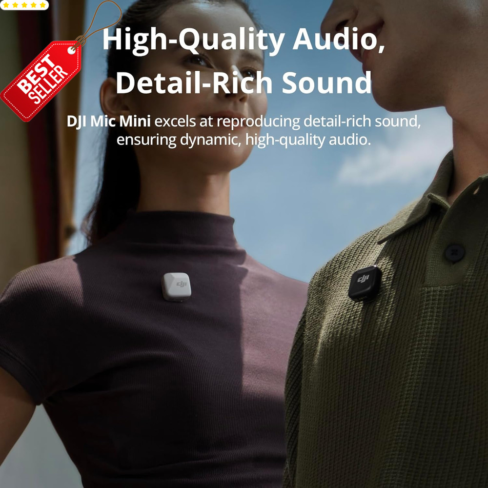 Wireless Lavalier Mic Mini Transmitter Infinity Black Camera Iphone Android US