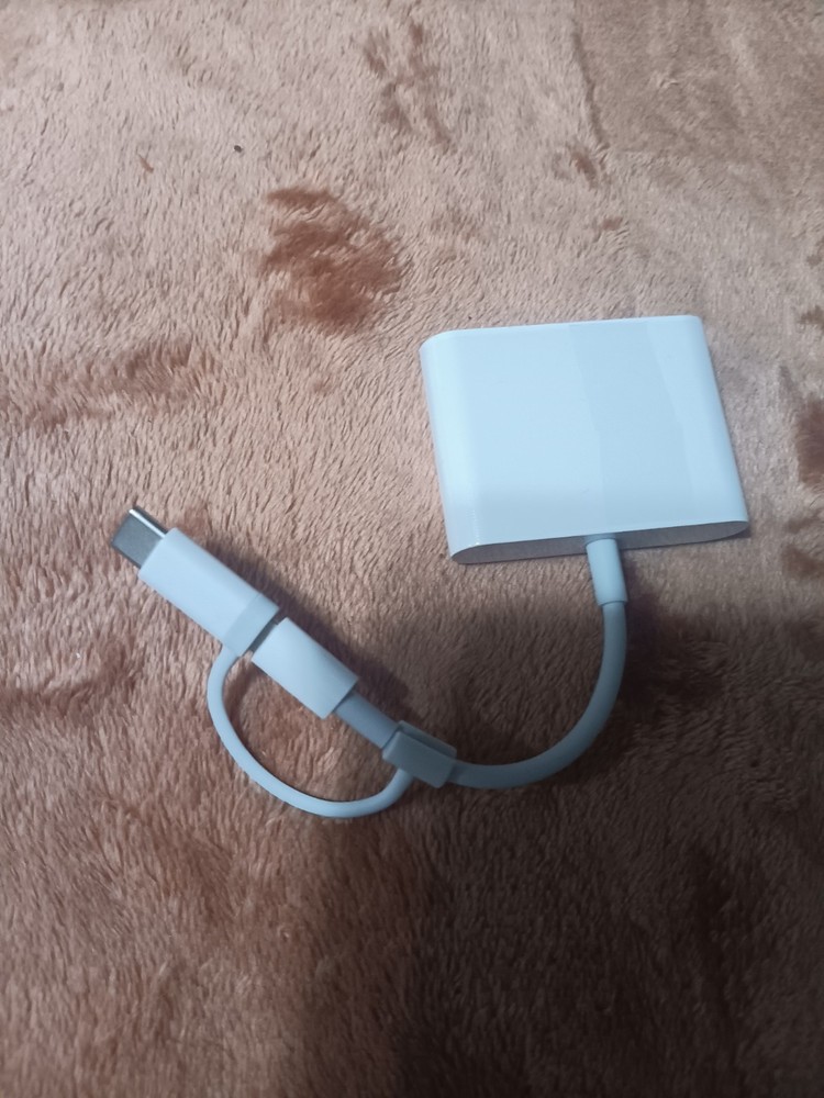 SD Card Reader for iPhone iPad, &USB-C Dual Connector, Support SD/MicroSD Cards