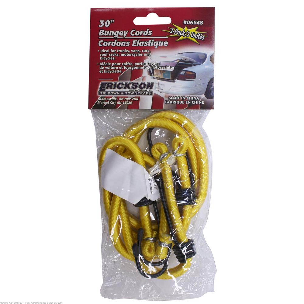 Erickson 30" Bungee Cord Polybagged 2Pcs 06648