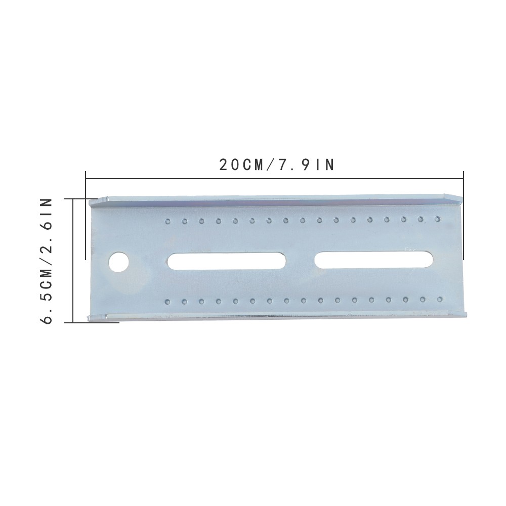 4Pcs 8" Galvanized Swivel Top Bunk Bracket Kit with Hardware Boat Trailer 2x3