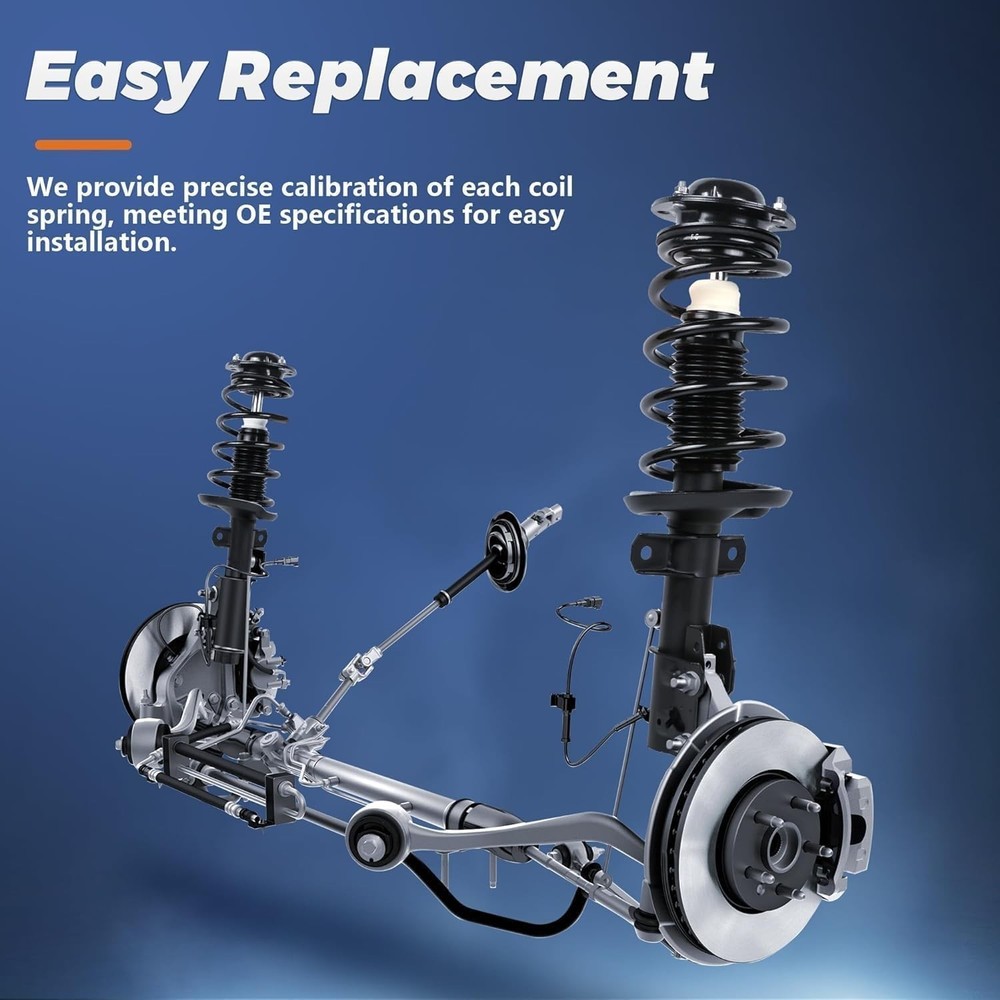 2PCS Front Shock Absorbers & Coil Spring Assembly Compatible for 2013-2017 Ho...