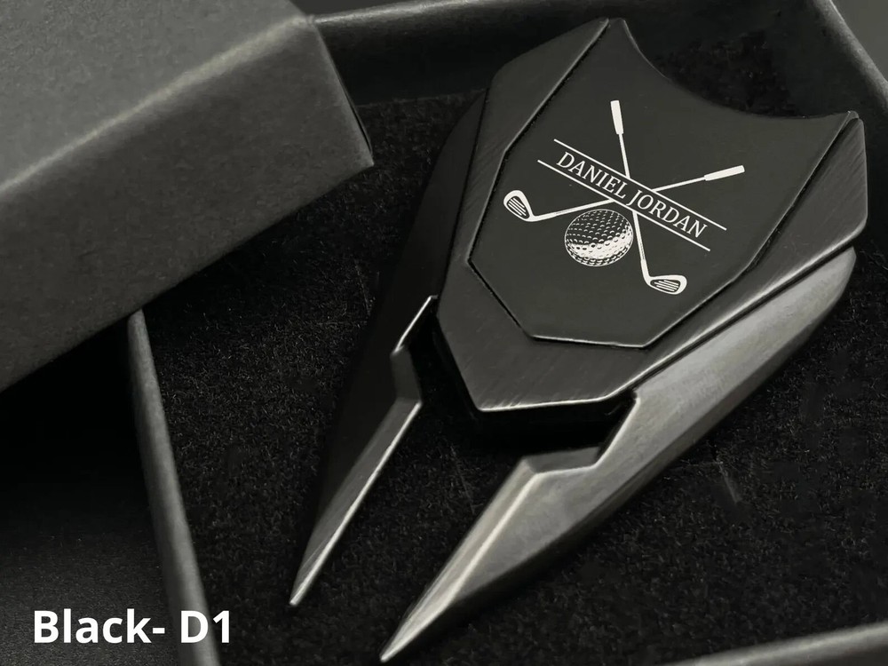 Custom Engraved Golf Divot Tool, Personalized Name Initials Gift for Golfer