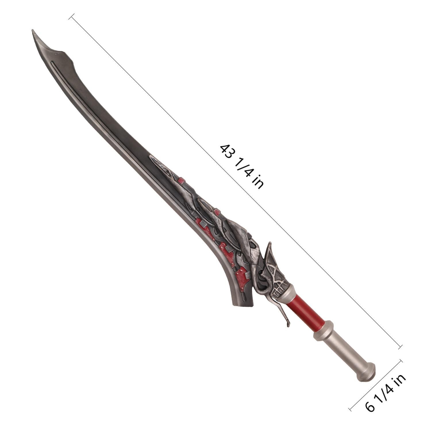 43 1/4" Devil May Cry Red Queen Fantasy Foam Sword Of Nero Replica