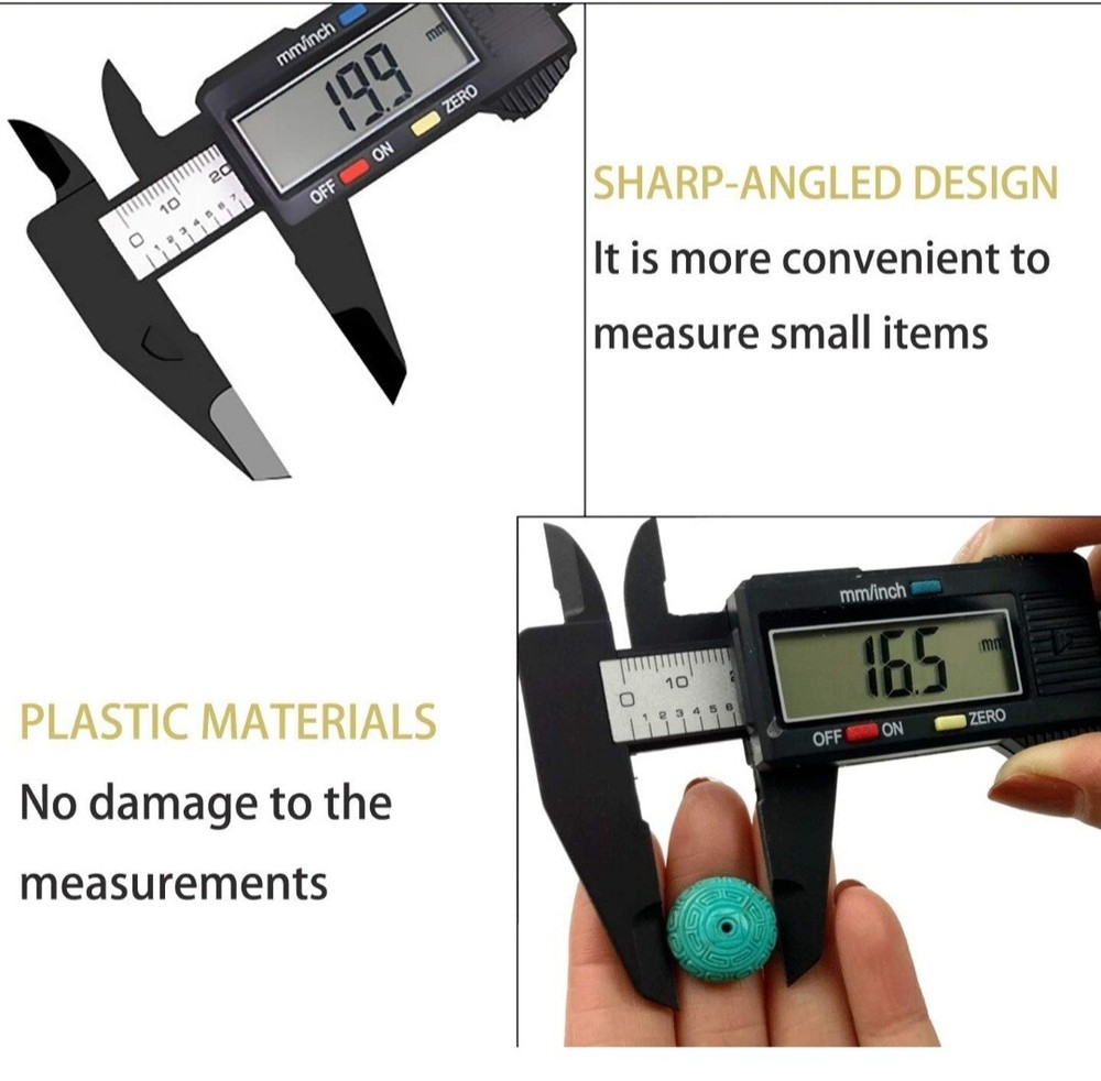 Electronic Digital Calipers, inch and Millimeter Conversion,LCD Screen...