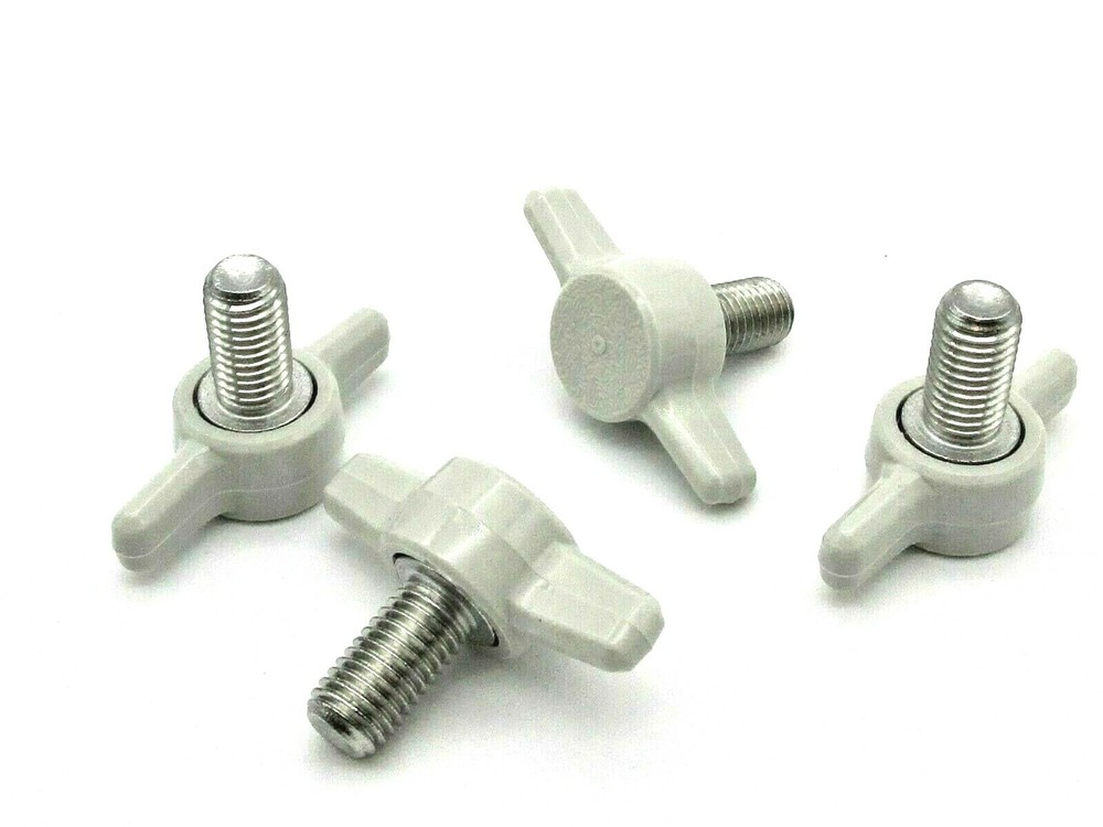 1/4-28" Fine Thread Thumb Screws Tee Knobs Various Colors & Sizes 4 per Pack