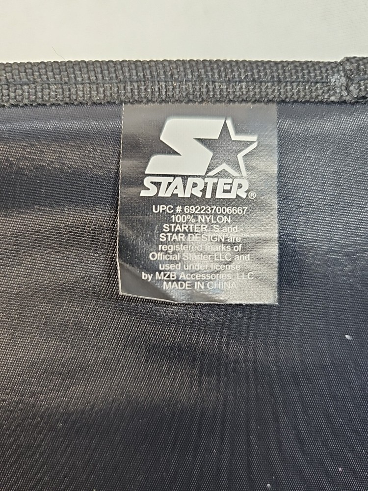 Starter 2001 Wirebound 3 Sub Notebook Folio Nylon Hook Loop Closure BLACK/BLUE