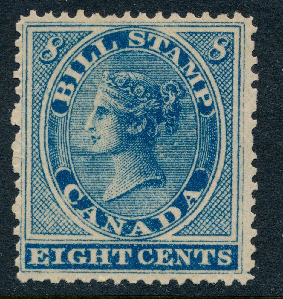 FB8 Canada First Issue 8c Revenue Stamp, 1864 MNH