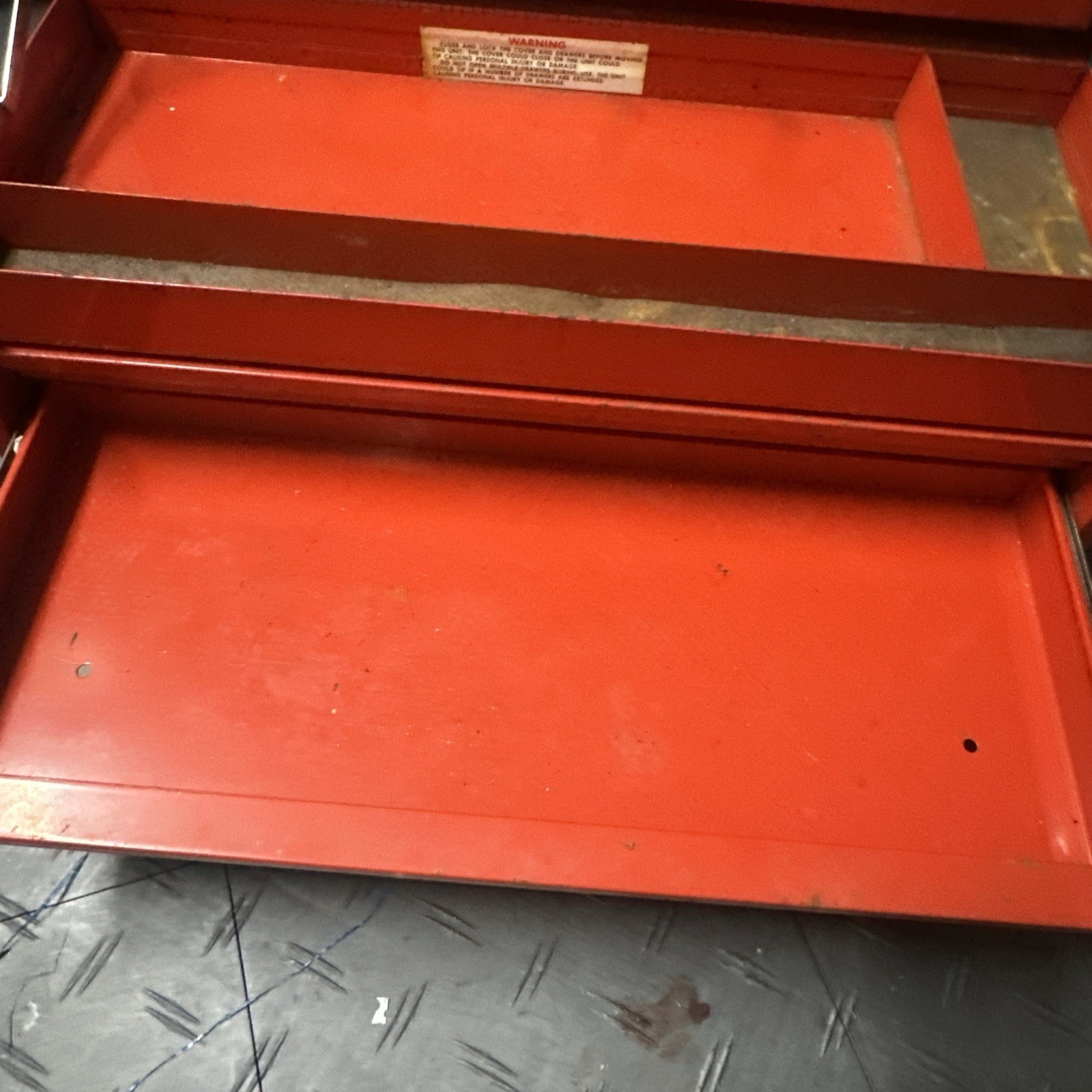 Vintage Snap-On Tools 24" Flip Top Tool Box 3 Drawer KRA-53D