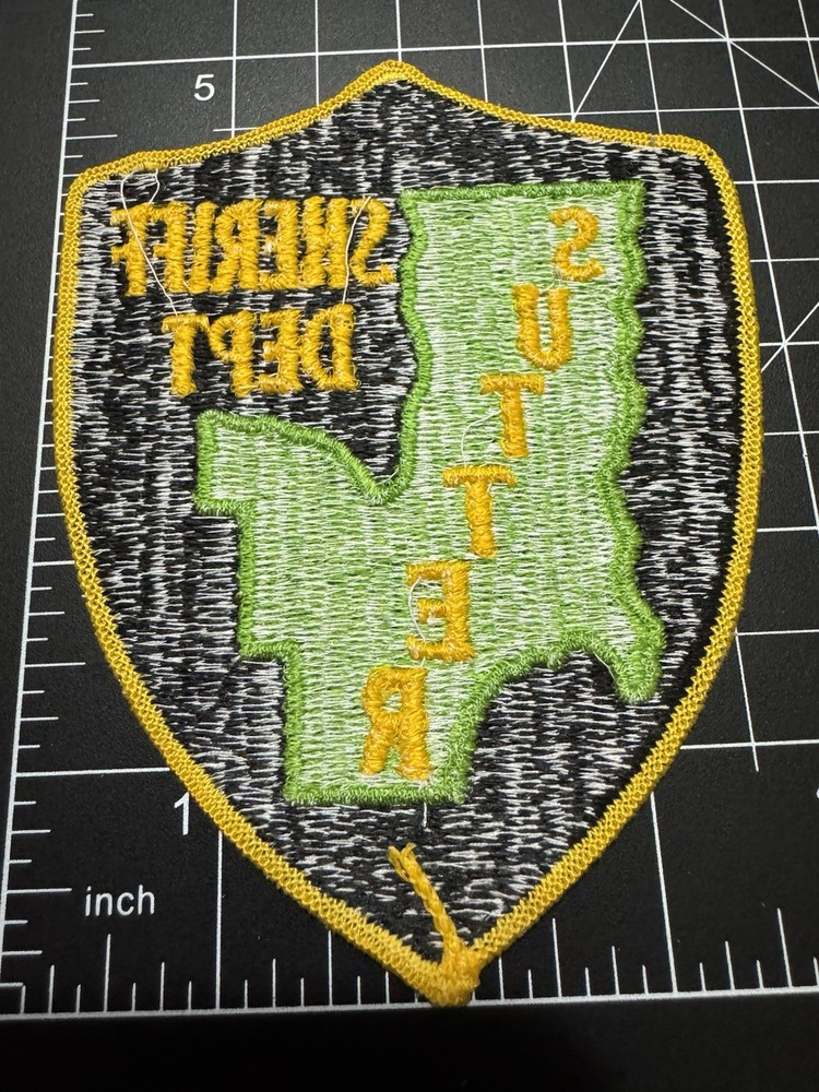 Historic- Sutter County California Vintage Obsolete Patch
