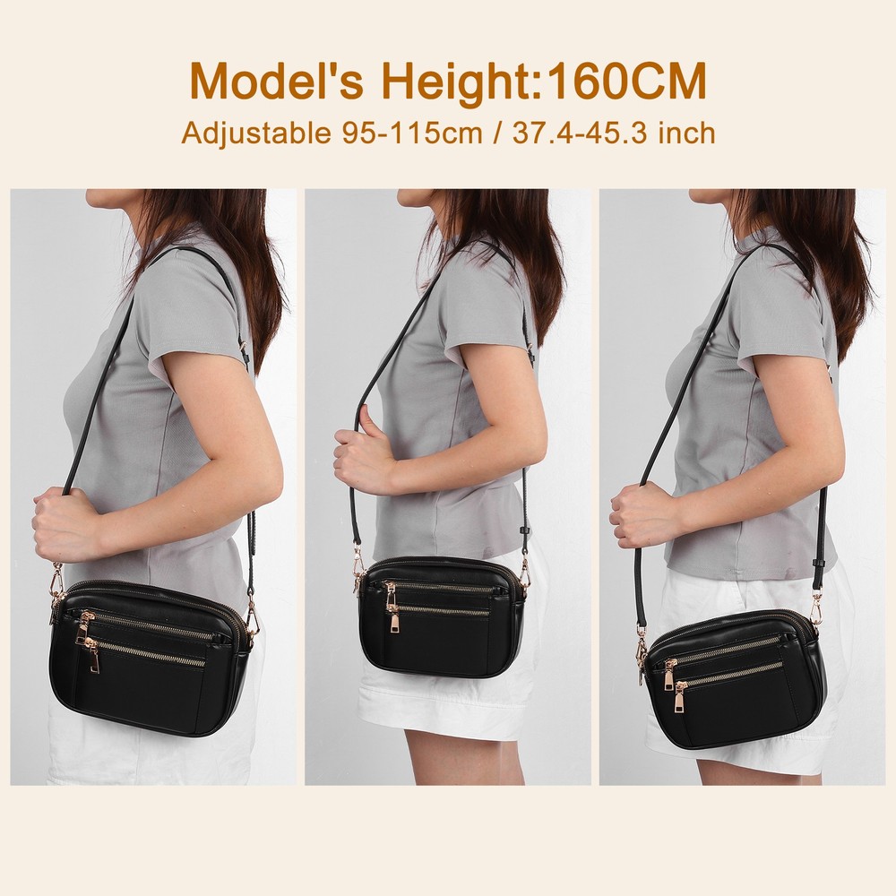 Leather Adjustable Replacement Bag Straps, Light Brown, Silver Buckle