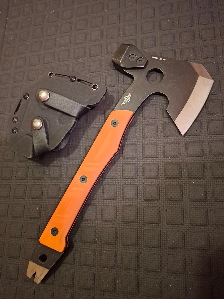 Multi Tool Camp Hatchet, Utility Survival Tool, Axe, Hammer, Crow Bar