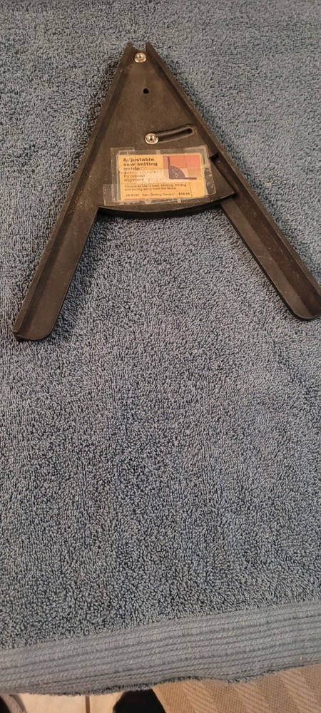 Vintage Adjustable Saw Setting Guide/Square By Exact Cuts