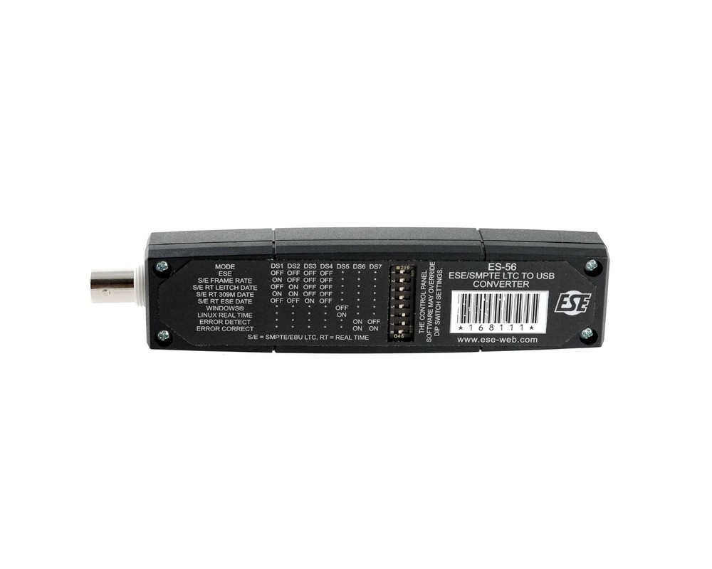 ESE ES-56 SMPTE / EBU Timecode LTC to USB Reader Converter with BNC connector