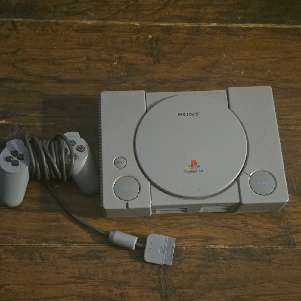 Sony PlayStation 1 Gray Console Composite RCA with Controller & Memory Card