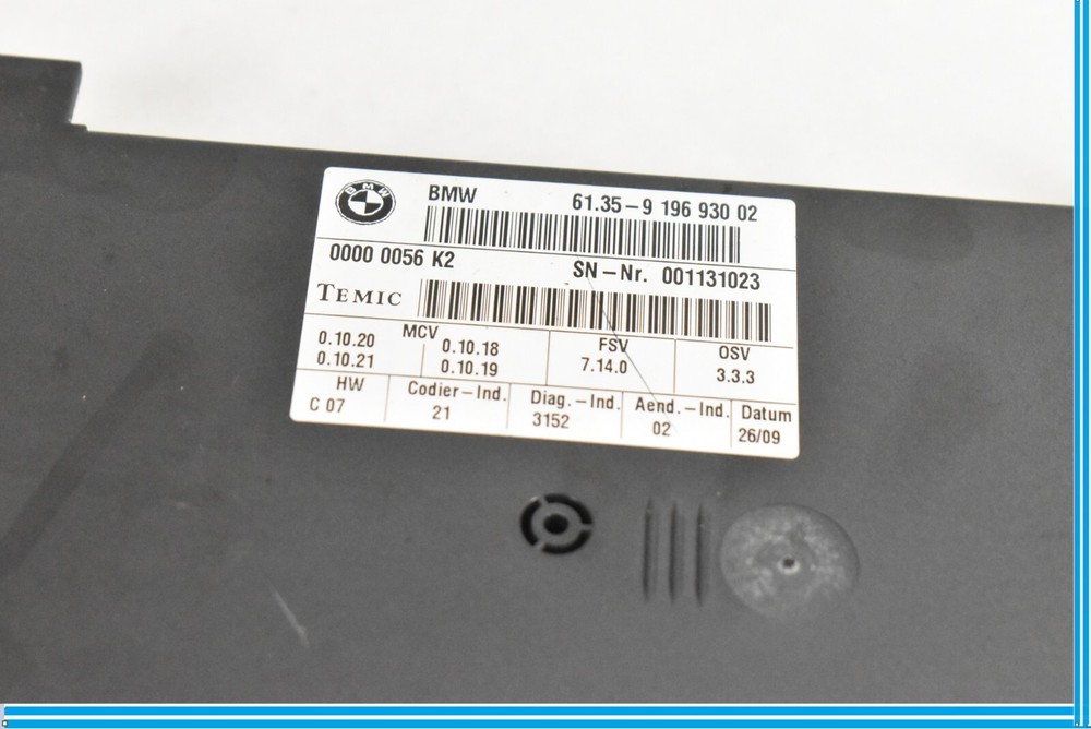 2006-2007 BMW 530I - Front SEAT Control Module 9196930