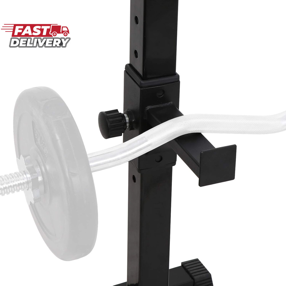 Smartxchoices Pair of Squat Rack, Bench Press Rack Adjustable 40"-66" Solid Stee