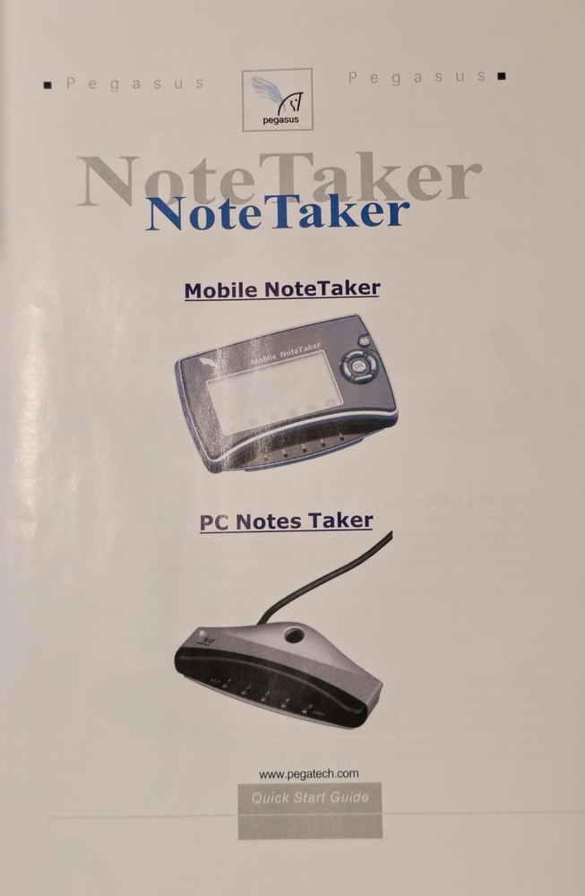 Pegasus Pc Note Taker