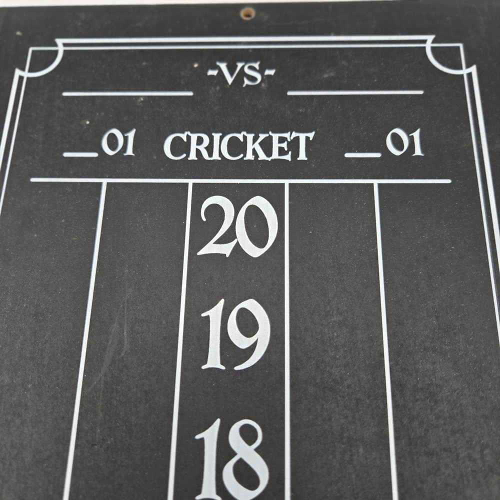 Dart World Cricket Chalkboard