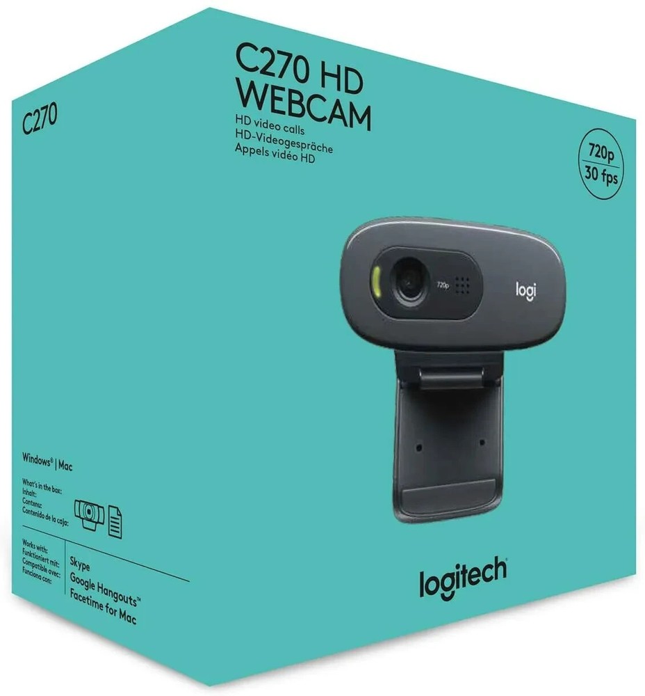 Logitech C270 Desktop Laptop HD Webcam