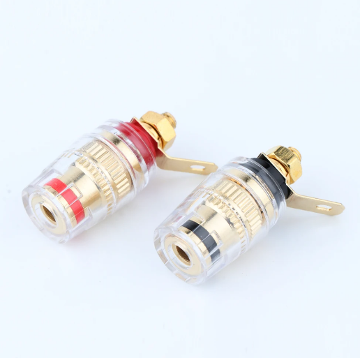2/4/8PCS Binding Post 4mm Banana Plug Amplifier Brass Socket Speaker Terminal