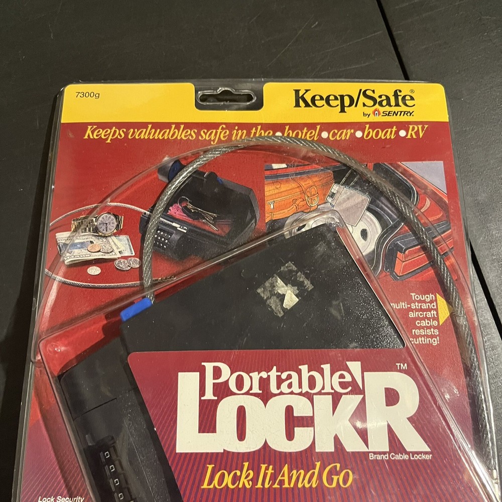 Portable Safe Lock Brand Cable Locker Keep/Safe By Sentry NEW Sealed
