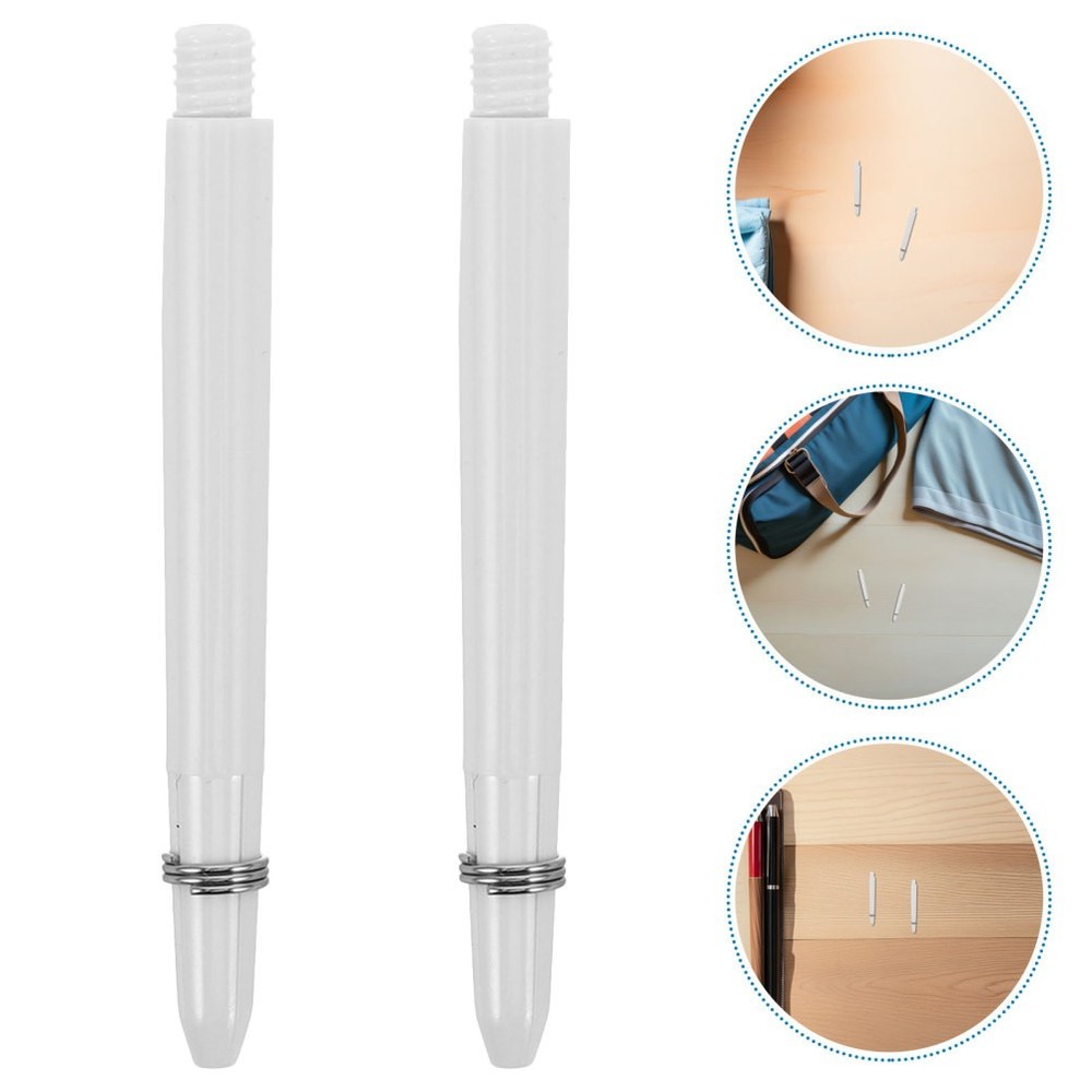 100 Pcs Dart Replacement Rod Plastic Shafts Stem with Threaded Nylon Rods