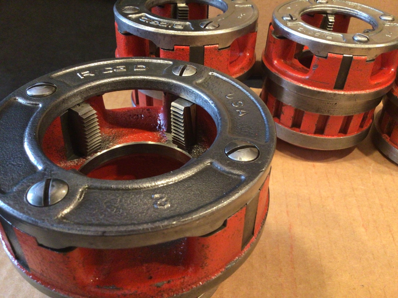 RIDGID 12 R PIPE THREADING DIE SET 1/2"-2", 6 Die Heads, FITS RIDGID 700 12R