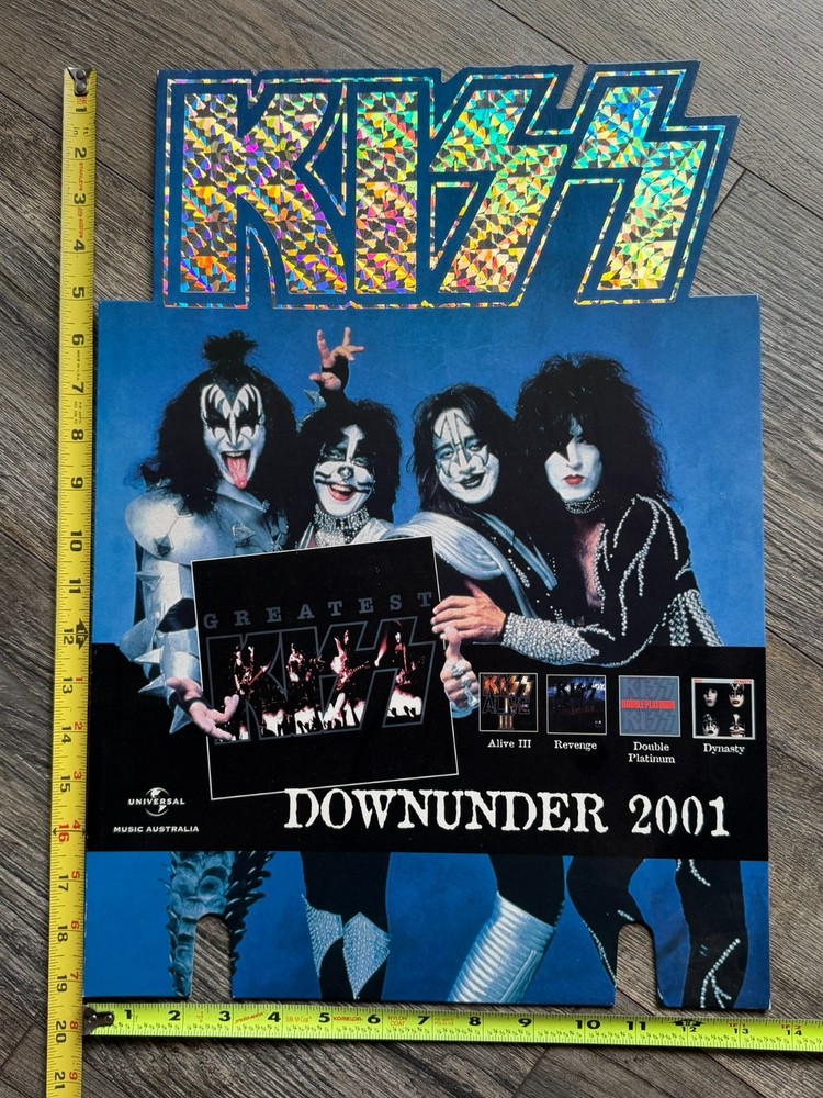 KISS Store Display Greatest Kiss Australia Farewell Tour Promo 2001 Vintage Kiss