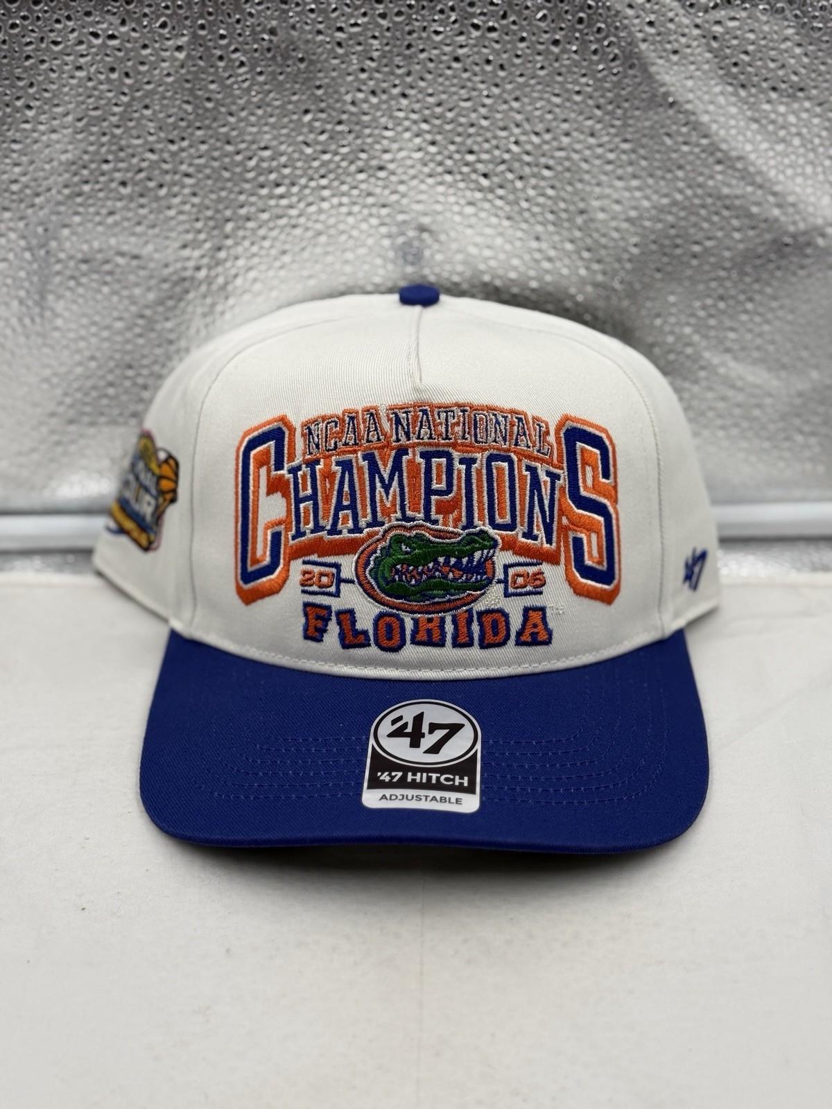 Florida Gators NCAA '47 Brand Champs Off White TT Hitch Adjustable Snapback Hat