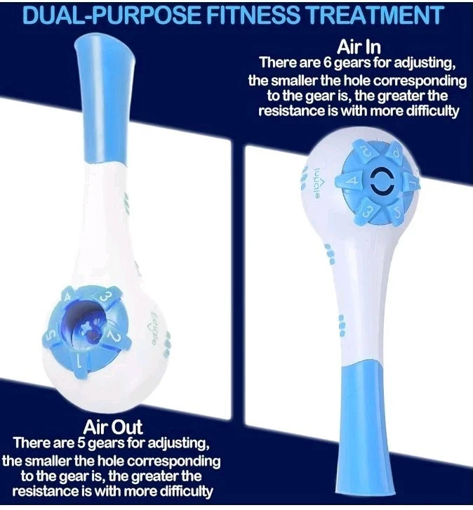 Breathing Exerciser Respiratory Trainer Lung Strength Device Portable Breather