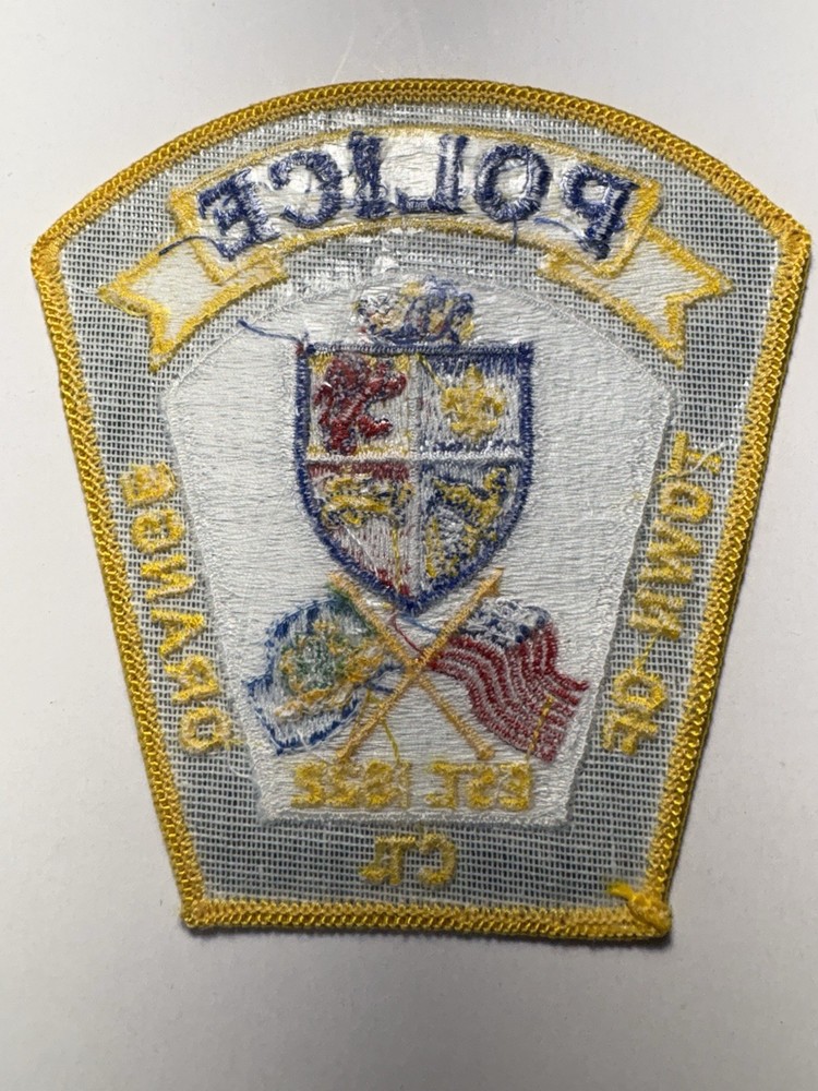 Orange Connecticut Police Patch