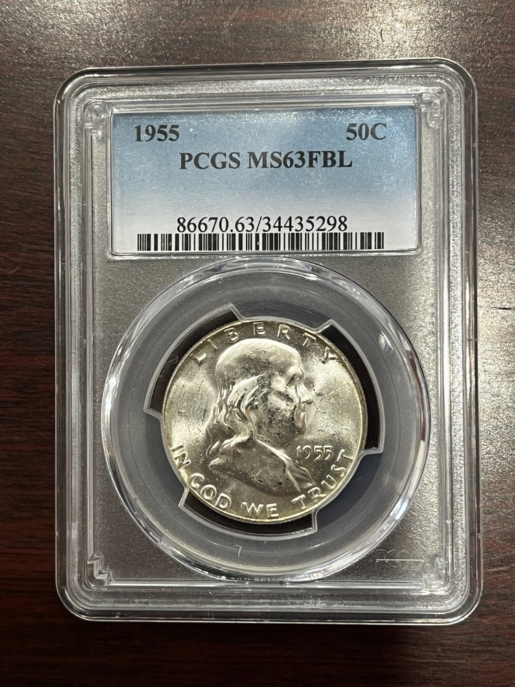 1955 Franklin Half Dollar - PCGS- MSFBL