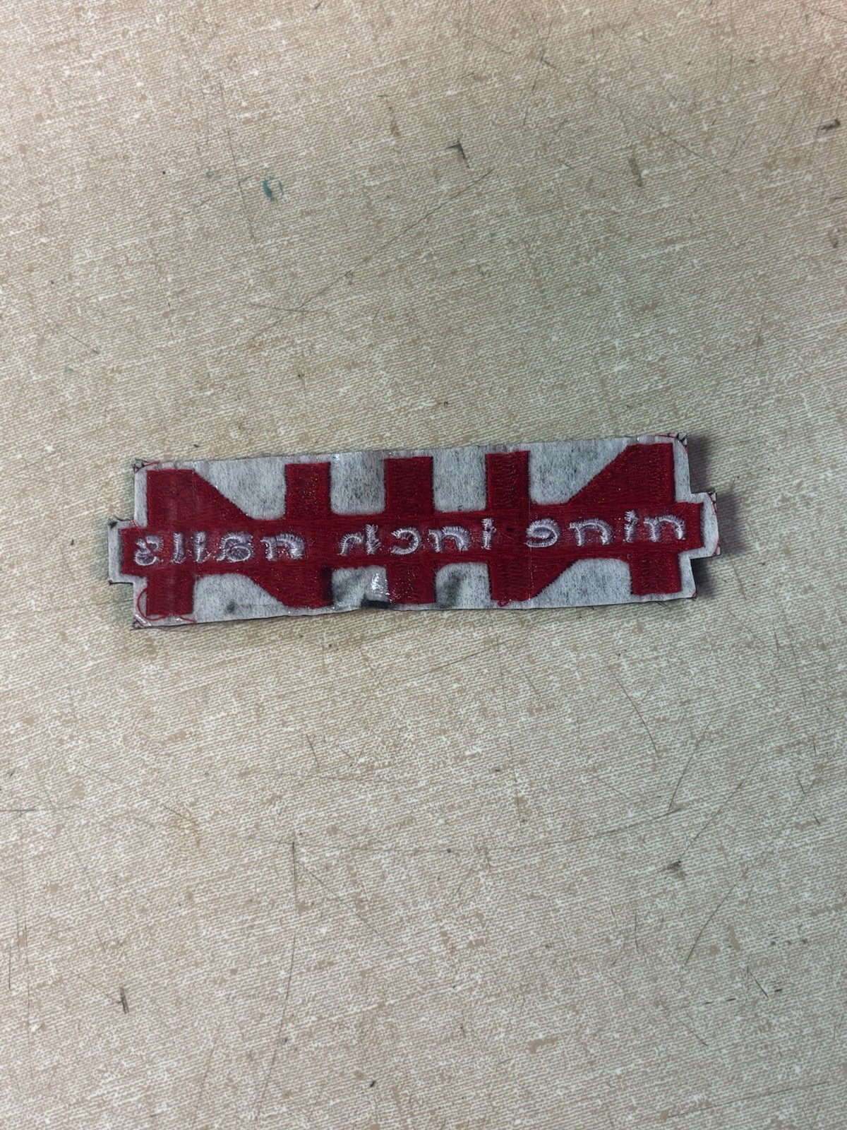 NIN Nine Inch Nails Iron On Patch 4” Vtg Rare Jacket Trent Reznor Record