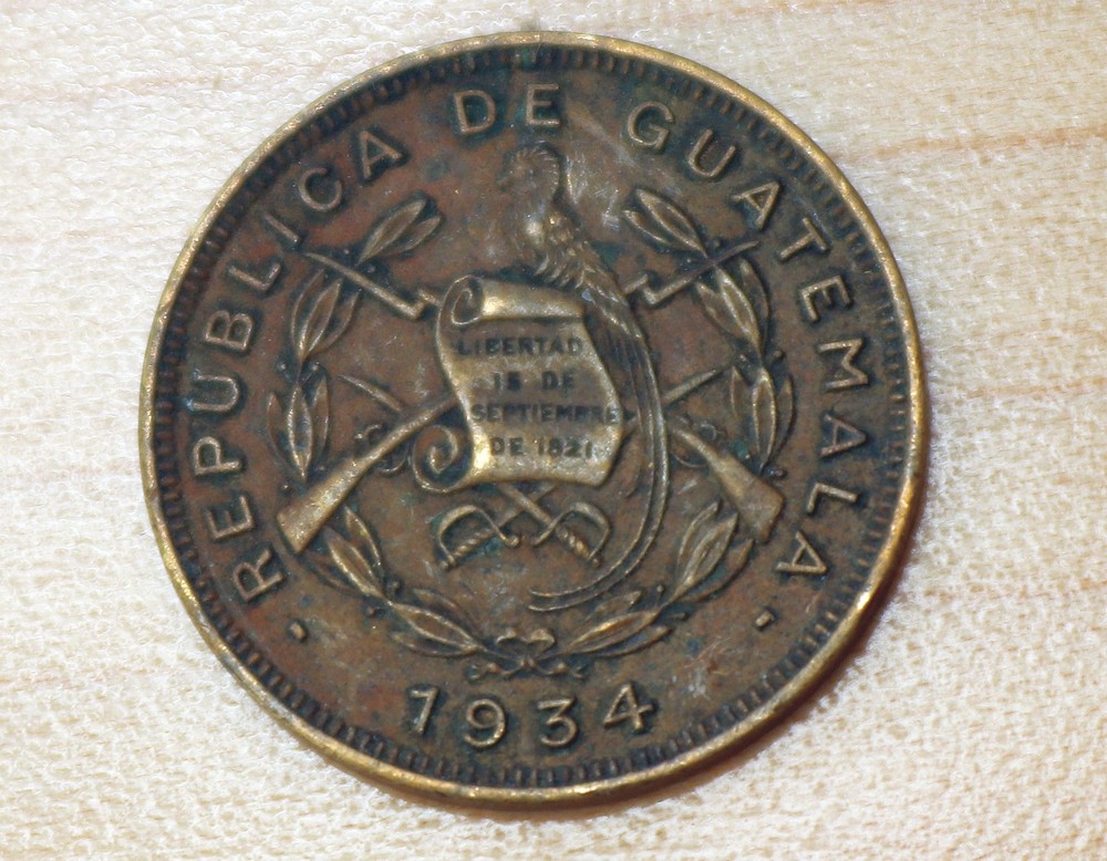 1934 Guatemala 1 Centavo