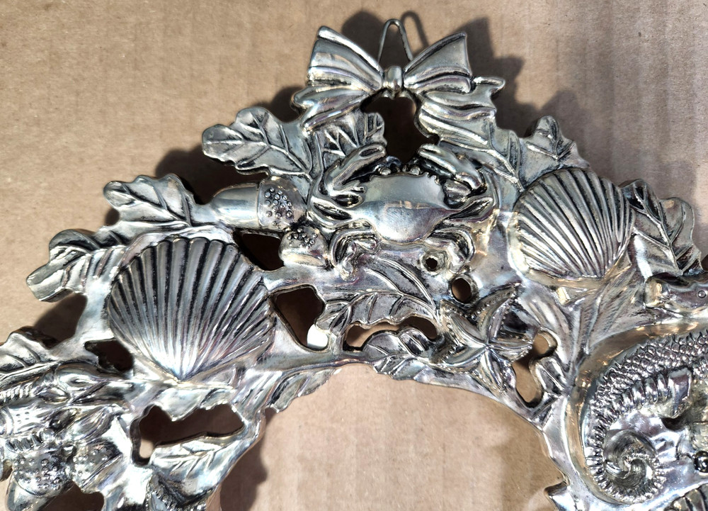 Estate Collection Home Accents Silver Plated Shell Trivet