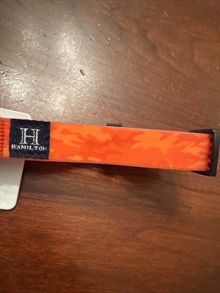 Hamilton Waterproof Dog Collar Adjustable Small Medium Orange Camouflage