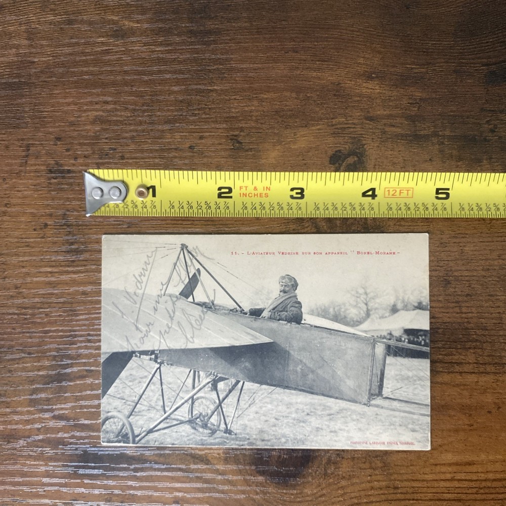 Jules Vedrines Signed Postcard