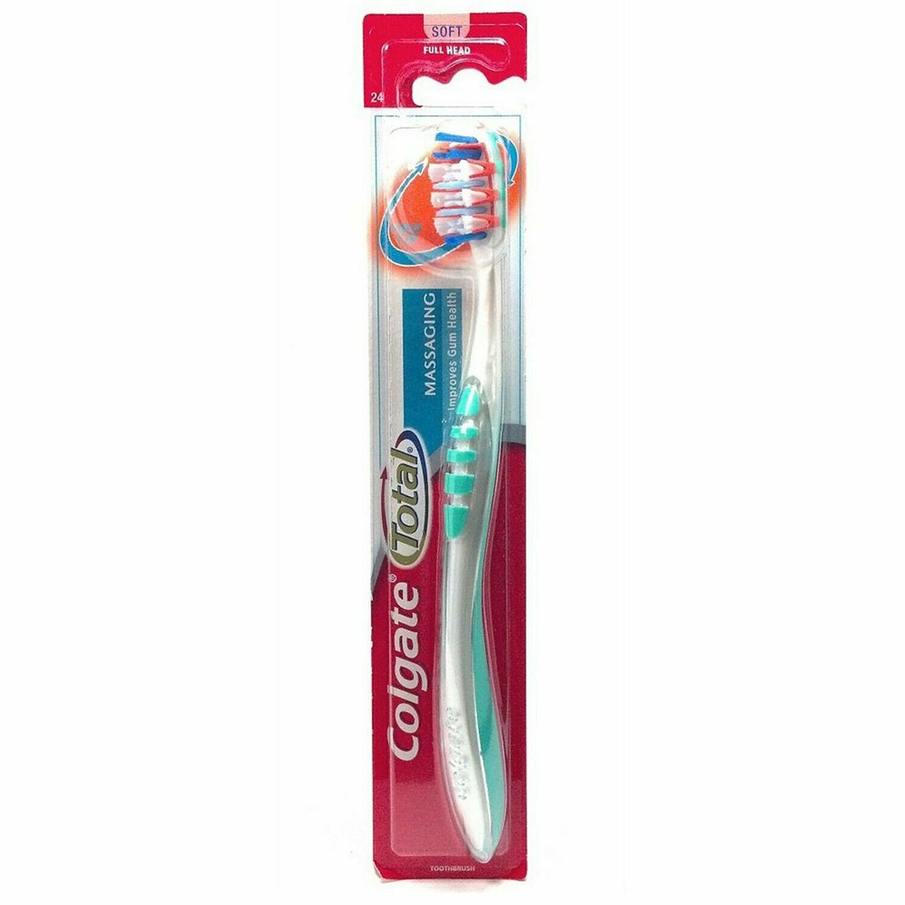 Colgate Total Massaging Toothbrush Soft Full Head Pro Tip Assorted Colors (6 Pk)