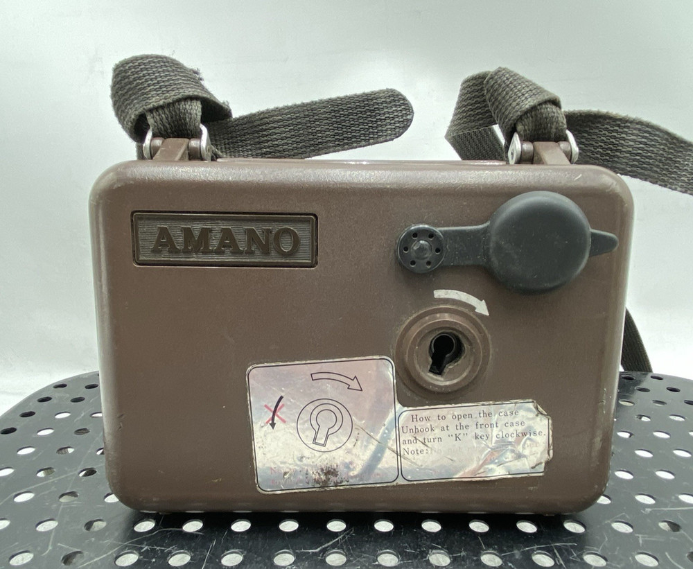 Amano PR-600 Watchman's Time Clock TESTED WORKS