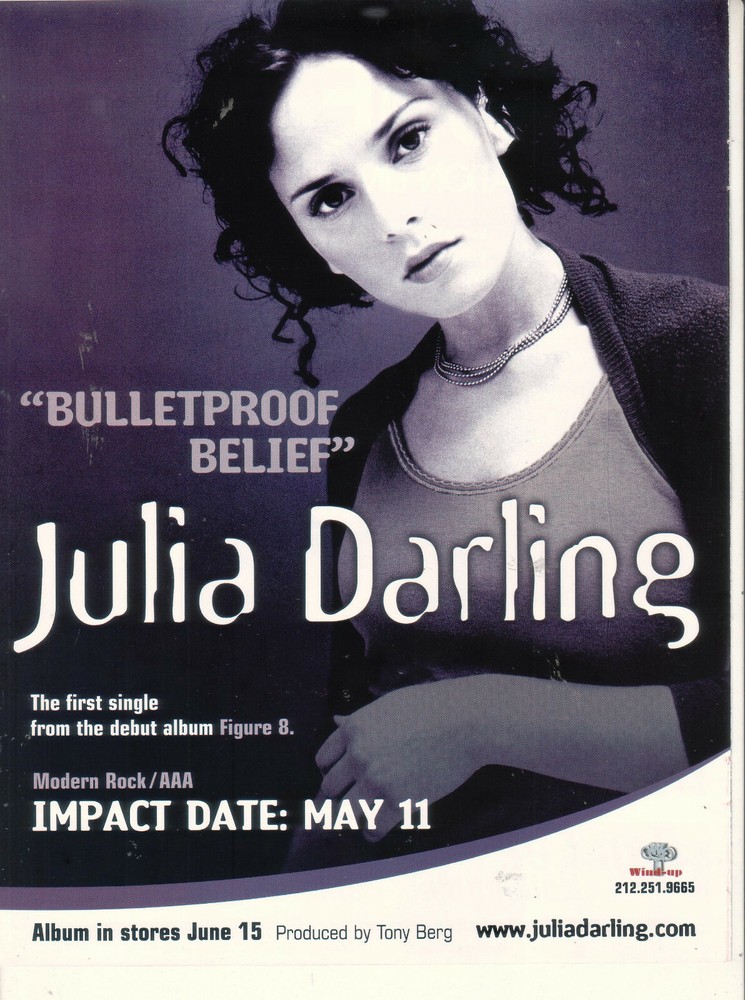 Julia Darling 1999 Ad- Bulletproof Belief Advertisement
