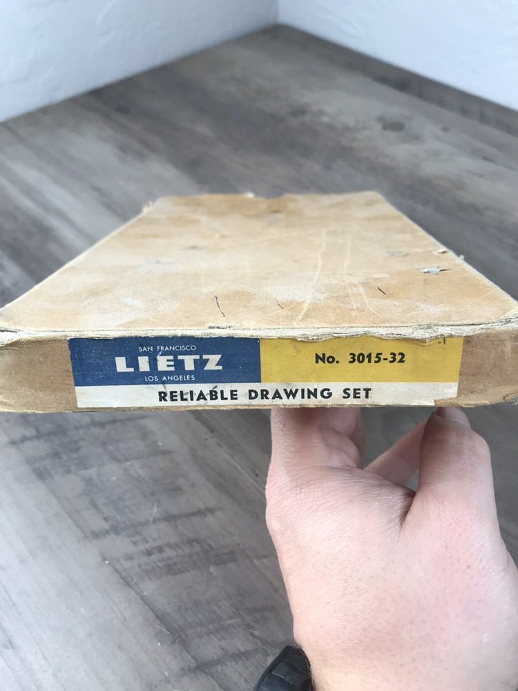 Vintage LEITZ Co. Fine Drawing Instruments Drafting Tool Set Complete 3015-32