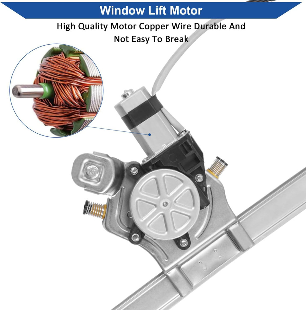 2004-2008 F-150 Extended Cab Front Right Window Regulator–Compatible