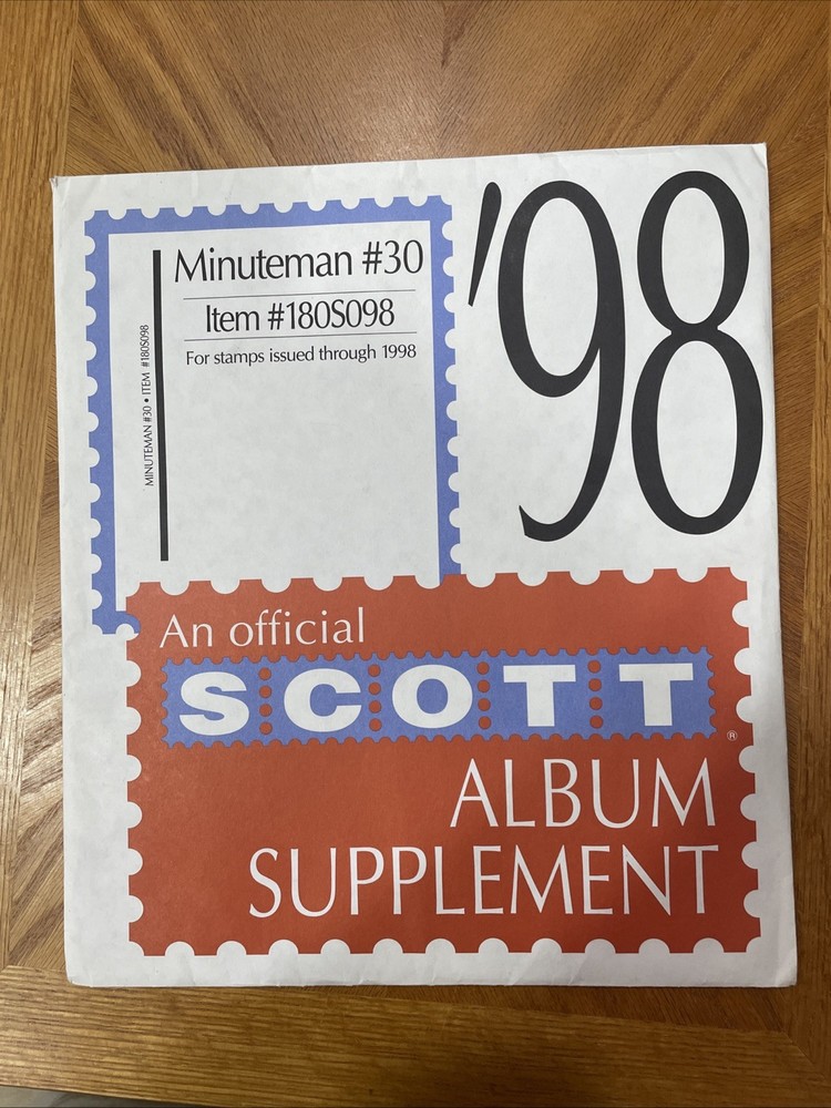 U.S. Scott United States Minuteman Stamp Album Supplement #27-1995-3 Ring