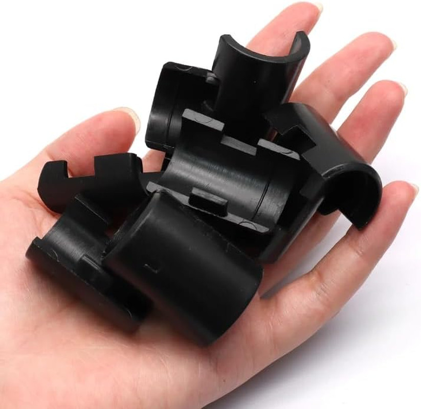 100 Pack 3/4 Inch Wire Shelving Shelf Lock Clips, Plastic Shelving Clips Replace